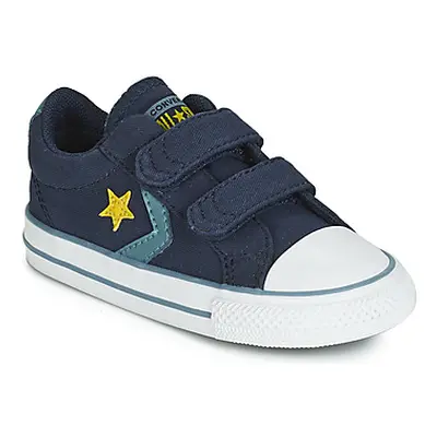 Converse STAR PLAYER 2V CANVAS OX boys's Children's Shoes (Trainers) in Blue