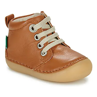 Kickers SONIZIP boys's Children's Mid Boots in Brown