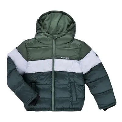 Levis LVB BOY'S COLOR BLOCK PUFFER boys's Children's Jacket in Green