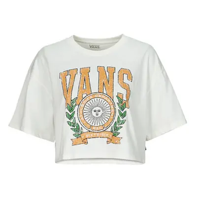 Vans First Team Relax Crop women's T shirt in White