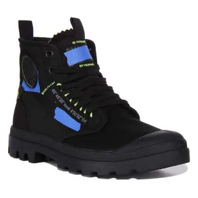 Palladium Pampa Hi Blue Black women's Boots in Blue