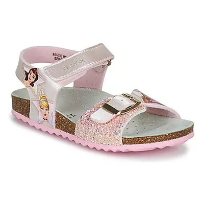 Geox J ADRIEL GIRL girls's Children's Sandals in Pink