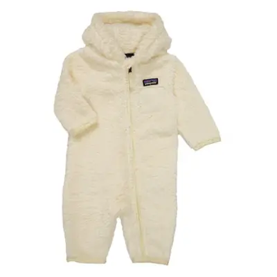 Patagonia FURRY FRIENDS BUNTING boys's Children's Jumpsuit in White