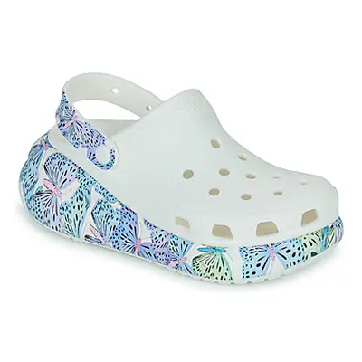 Crocs Classic Crush Butterfly Clog women's Clogs (Shoes) in White