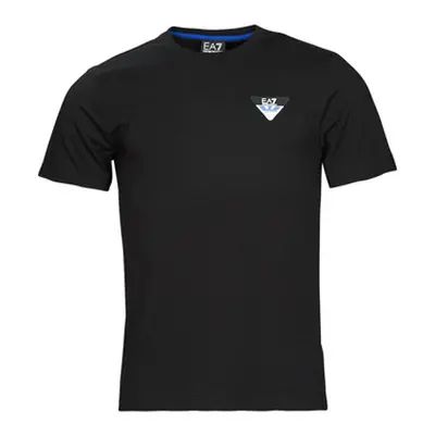 Emporio Armani EA7 6LPT30 men's T shirt in Black