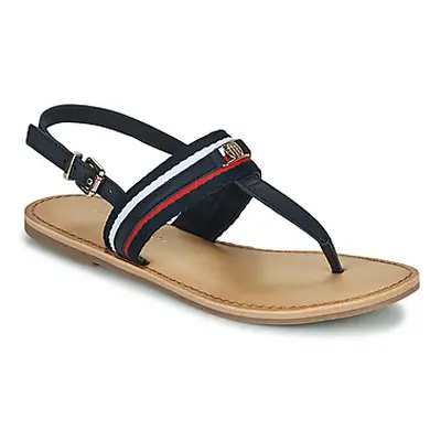 Tommy Hilfiger CORPORATE WEBBING FLAT SANDAL women's Sandals in Marine