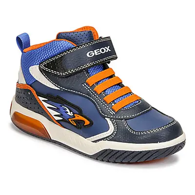 Geox INEK boys's Children's Shoes (High-top Trainers) in Blue