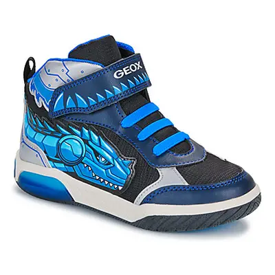 Geox J INEK BOY boys's Children's Shoes (High-top Trainers) in Blue