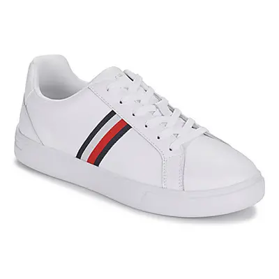 Tommy Hilfiger ESSENTIAL COURT SNEAKER STRIPES women's Shoes (Trainers) in White