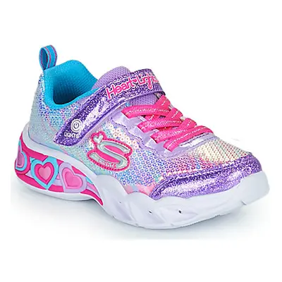 Skechers SWEETHEART LIGHTS girls's Children's Shoes (Trainers) in Pink