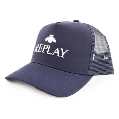 Replay Mens Trucker Cap Navy White men's Cap in Blue