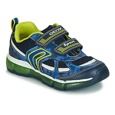 Geox J ANDROID BOY boys's Children's Shoes (Trainers) in Blue