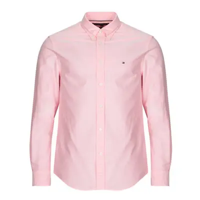 Tommy Hilfiger SOLID HERITAGE OXFORD RF SHIRT men's Long sleeved Shirt in Pink