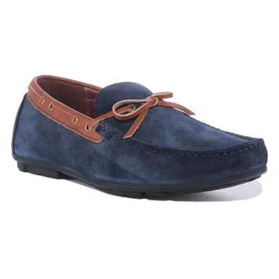 Justinreess England Maurice men's Slip-ons (Shoes) in Blue