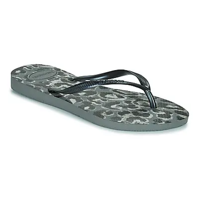 Havaianas SLIM ANIMALS women's Flip flops / Sandals (Shoes) in Grey