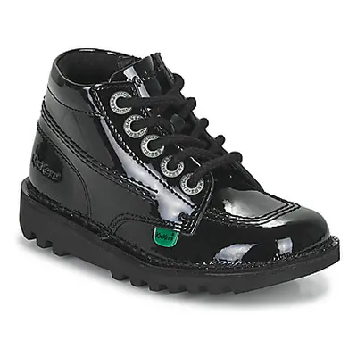 Kickers KICK HI ZIP girls's Children's Mid Boots in Black