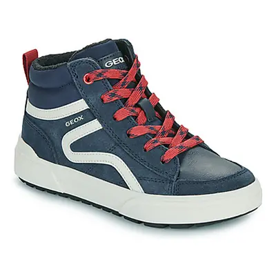 Geox J WEEMBLE BOY boys's Children's Shoes (High-top Trainers) in Blue