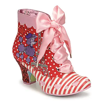 Irregular Choice PARIS FOR TWO women's Low Ankle Boots in Red