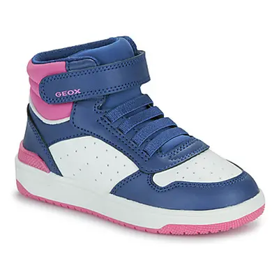 Geox J WASHIBA GIRL girls's Children's Shoes (High-top Trainers) in Blue