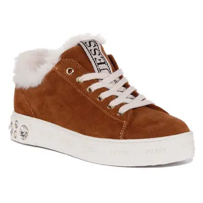 Guess Fl8Rv6Sue12 Rivet women's Trainers in Brown