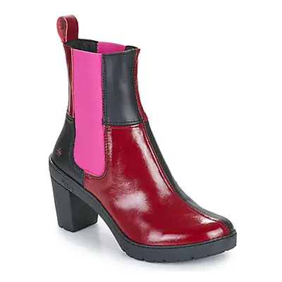 Art TRAVEL women's Low Ankle Boots in Red