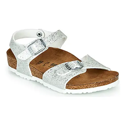 BIRKENSTOCK RIO girls's Children's Sandals in Silver