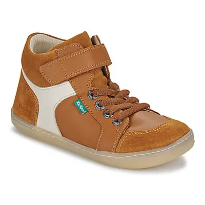 Kickers KICKBARYL boys's Children's Shoes (High-top Trainers) in Brown