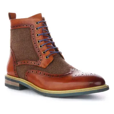 Justinreess England Hi Kennedy men's Boots in Brown