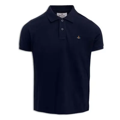 Viviennewestwood Men's Vivienne Westwood Navy Classic Polo Shirt men's in Blue