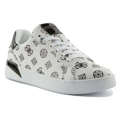 Guess Fl7Rheele12 Rheaa 4G Peony Logo White Black women's Trainers in Multicolour