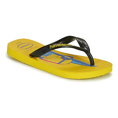 Havaianas MINIONS girls's Children's Flip flops / Sandals in Yellow