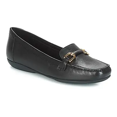 Geox D ANNYTAH MOC women's Loafers / Casual Shoes in Black