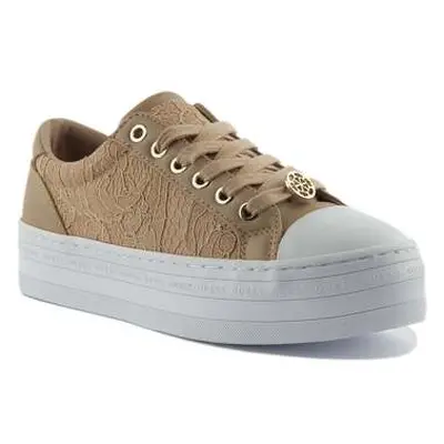 Guess Bells Front Peony Bells women's Trainers in Beige