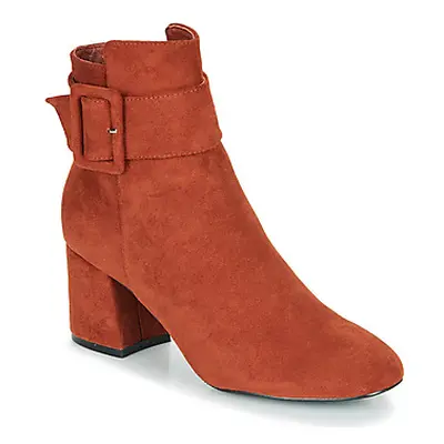 Moony Mood FAZIOLE women's Low Ankle Boots in Orange