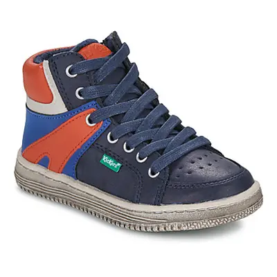 Kickers LOWELL boys's Children's Shoes (High-top Trainers) in Marine