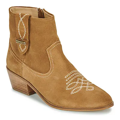 Les Tropéziennes par M Belarbi LADYZ women's Low Ankle Boots in Brown