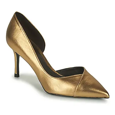 Maison Minelli GYLIANE women's Court Shoes in Gold