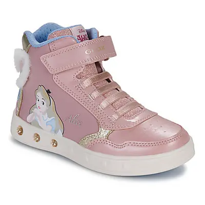 Geox J SKYLIN GIRL girls's Children's Shoes (High-top Trainers) in Pink