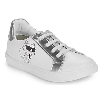 Karl Lagerfeld Z30321/10P girls's Children's Shoes (Trainers) in White