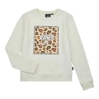 Vans GR FELIDAE BOXED CREW girls's Children's Sweatshirt in White