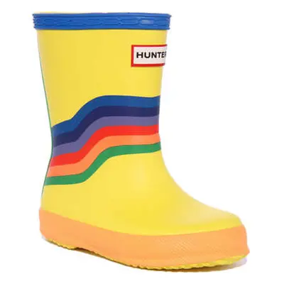 Hunter Kids First Classic Rainbow boys's Children's Wellington Boots in Multicolour