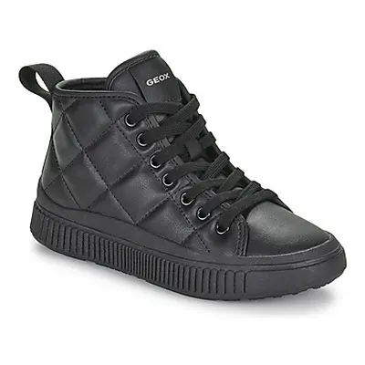 Geox J LAQUINNY GIRL girls's Children's Shoes (High-top Trainers) in Black