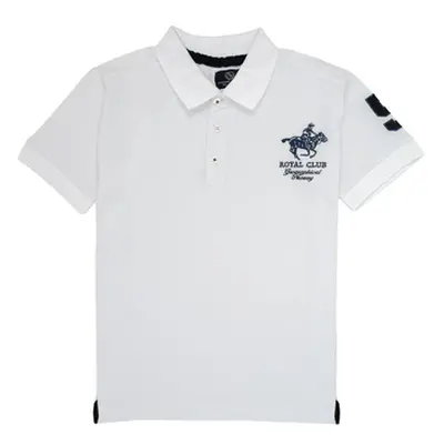 Geographical Norway KAMPAI boys's Children's polo shirt in White