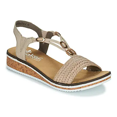 Rieker MORELIA women's Sandals in Gold