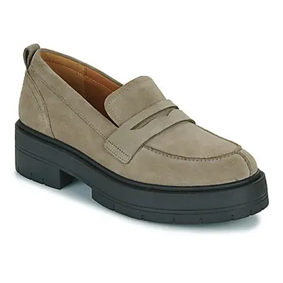 Geox D SPHERICA EC7 women's Loafers / Casual Shoes in Grey