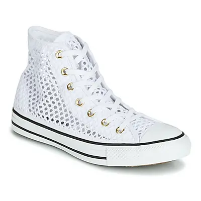 Converse CHUCK TAYLOR ALL STAR HANDMADE CROCHET HI women's Shoes (High-top Trainers) in White