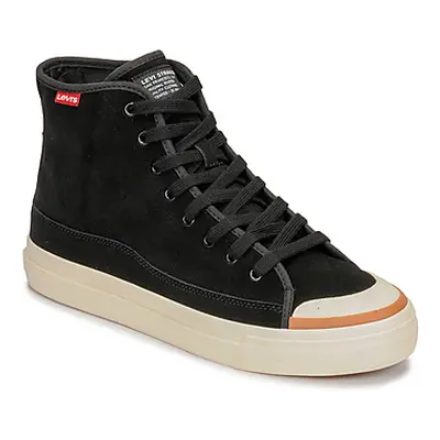 Levis SQUARE HIGH men's Shoes (High-top Trainers) in Black