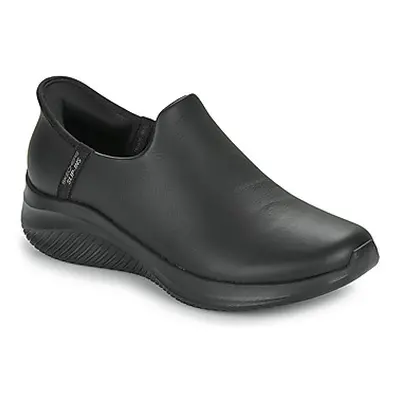 Skechers HAND FREE SLIP-INS ULTRA FLEX 3.0 LEATHER women's Slip-ons (Shoes) in Black