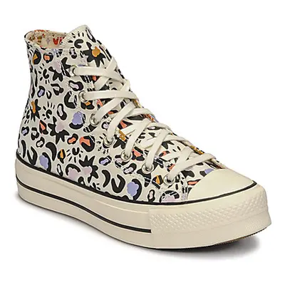 Converse CHUCK TAYLOR ALL STAR LIFT MYSTIC WORLD HI women's Shoes (High-top Trainers) in White