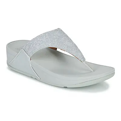 FitFlop LULU SHIMMER TOE POST women's Flip flops / Sandals (Shoes) in Silver